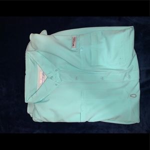 Icy blue fishing shirt